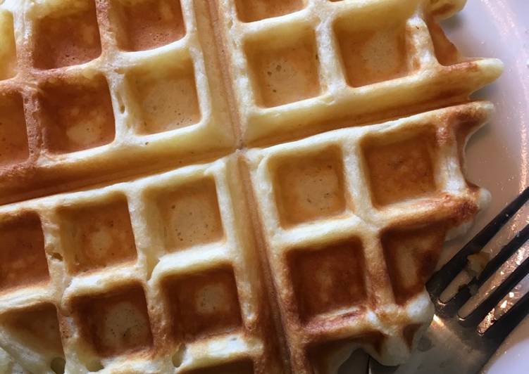 Steps to Prepare Favorite Cream waffles Recipes