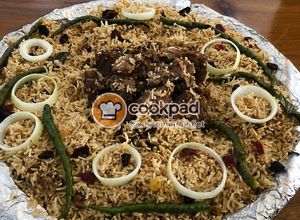 Foto resep Nasi Kebuli Daging Kambing Basmati