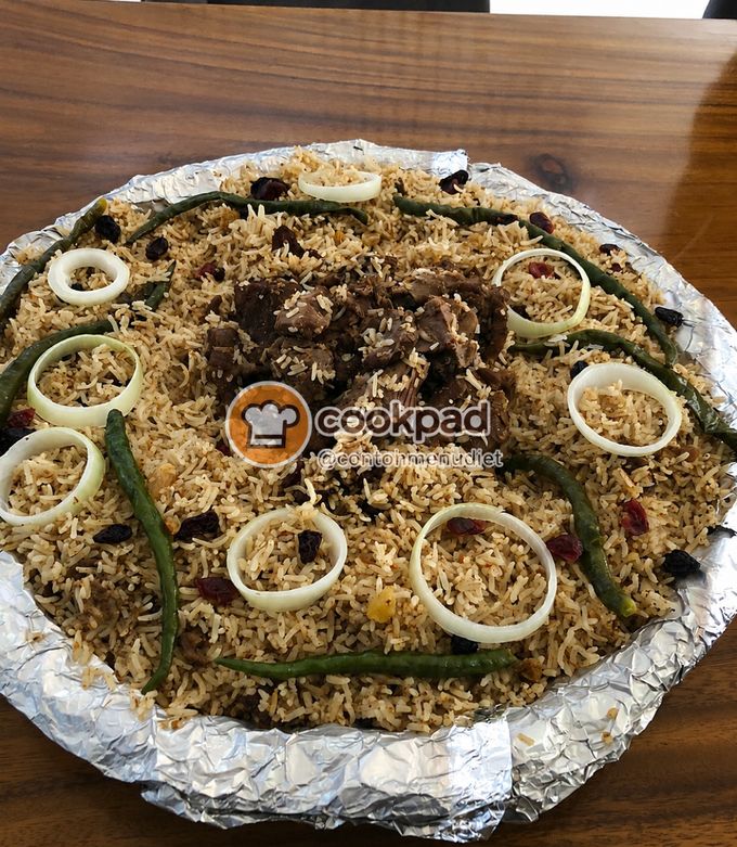 Foto resep Nasi Kebuli Daging Kambing Basmati