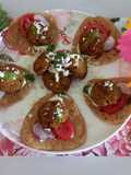 Chicken shami kabab with mini paratha delight