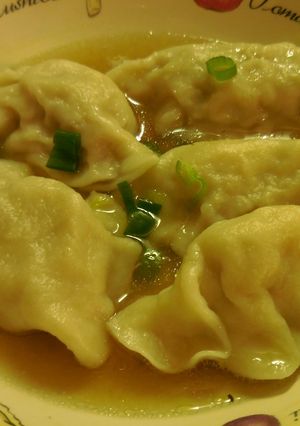 A picture of Pork Dumplings ☆ Steamed & Fried Gyoza.