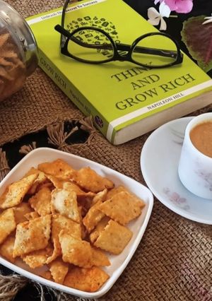 A picture of Spicy Namakpara in 30 minutes for tea time snack.