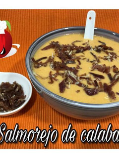 Una foto de Salmorejo de calabaza