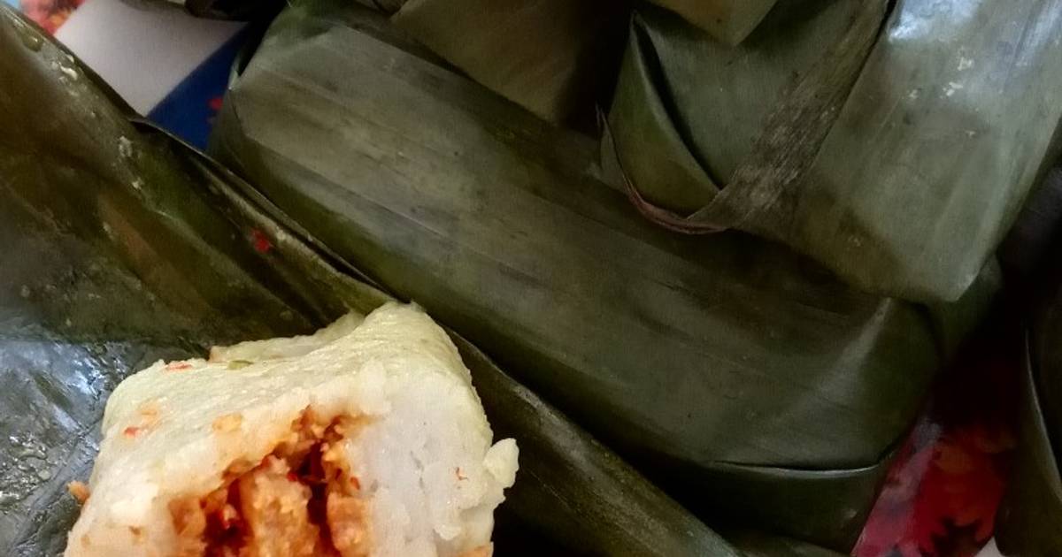 Resep Lontong Isi Oncom Oleh Ie Cookpad