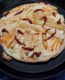 Pizza con papas fritas