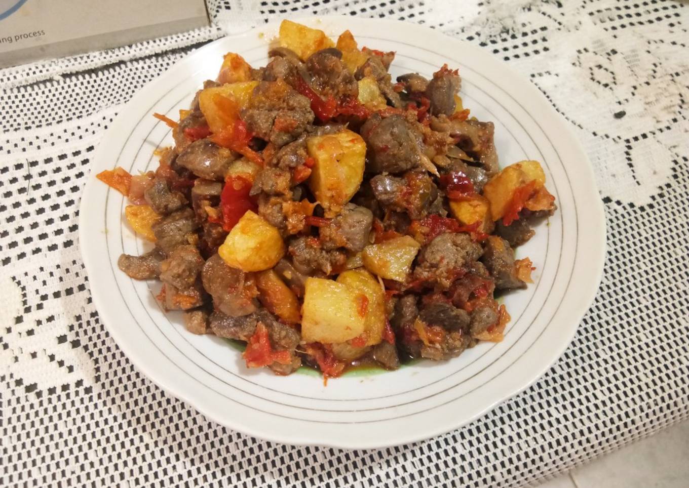 Ati ampela bumbu rica
