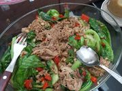 Gambar tumis daging sapi slice terong