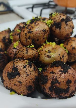Una foto de Papas con chile