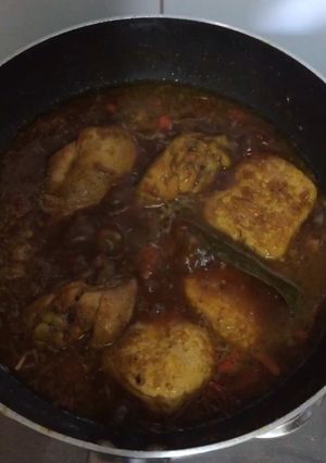 Foto resep Semur ayam tahu