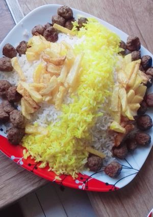 عکسی از دستور گوشت قلقلی پلو