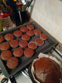 Una foto de Magdalenas de chocolate