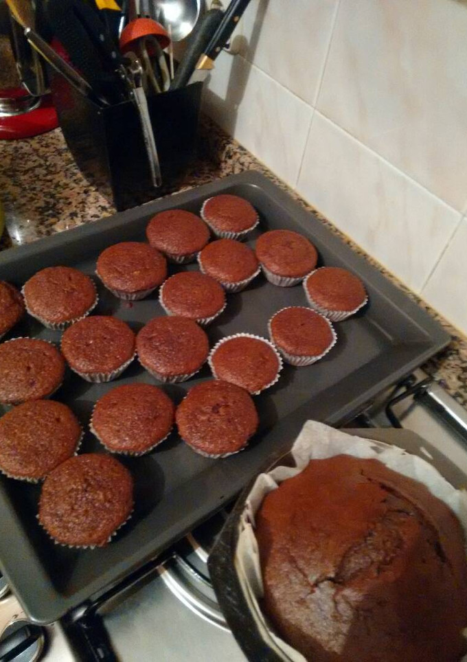 Una foto de Magdalenas de chocolate