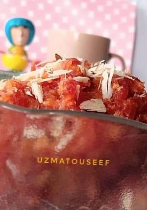 A picture of Gajar ka halwa.