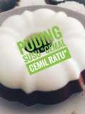 Puding susu vanila coklat
