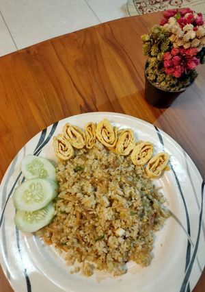 Foto resep Nasi goreng teri cabe hijau