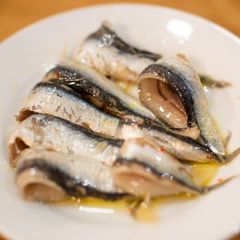 A picture of Marinated anchovies.