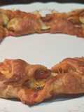 Rosca de calabacín y tomates cherry