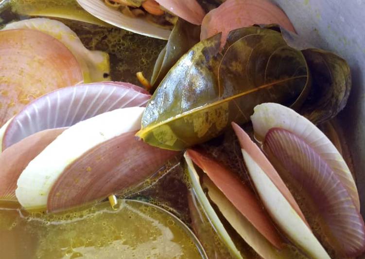 Resep Kerang simping kuah kuning Anti Gagal