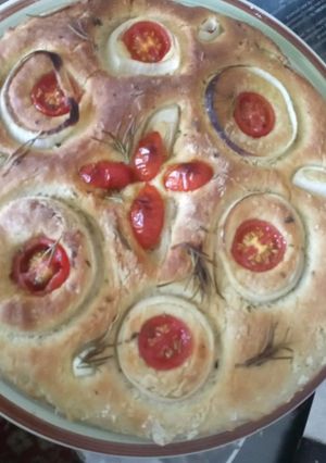 Una foto de Focaccia vegana