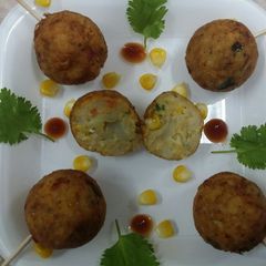 A picture of Golden Corn Balls.