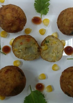 A picture of Golden Corn Balls.