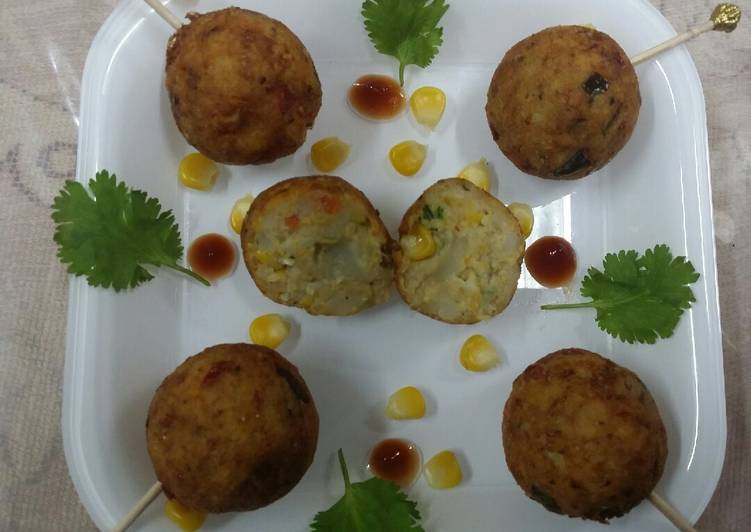 Simple Way to Cook Delicious Golden Corn Balls