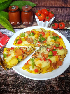 Foto resep Pizza kentang telur teflon