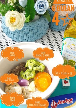 Foto resep Mpasi 6 bulan pertama bubur daging menggunakan slow cooker Day 1