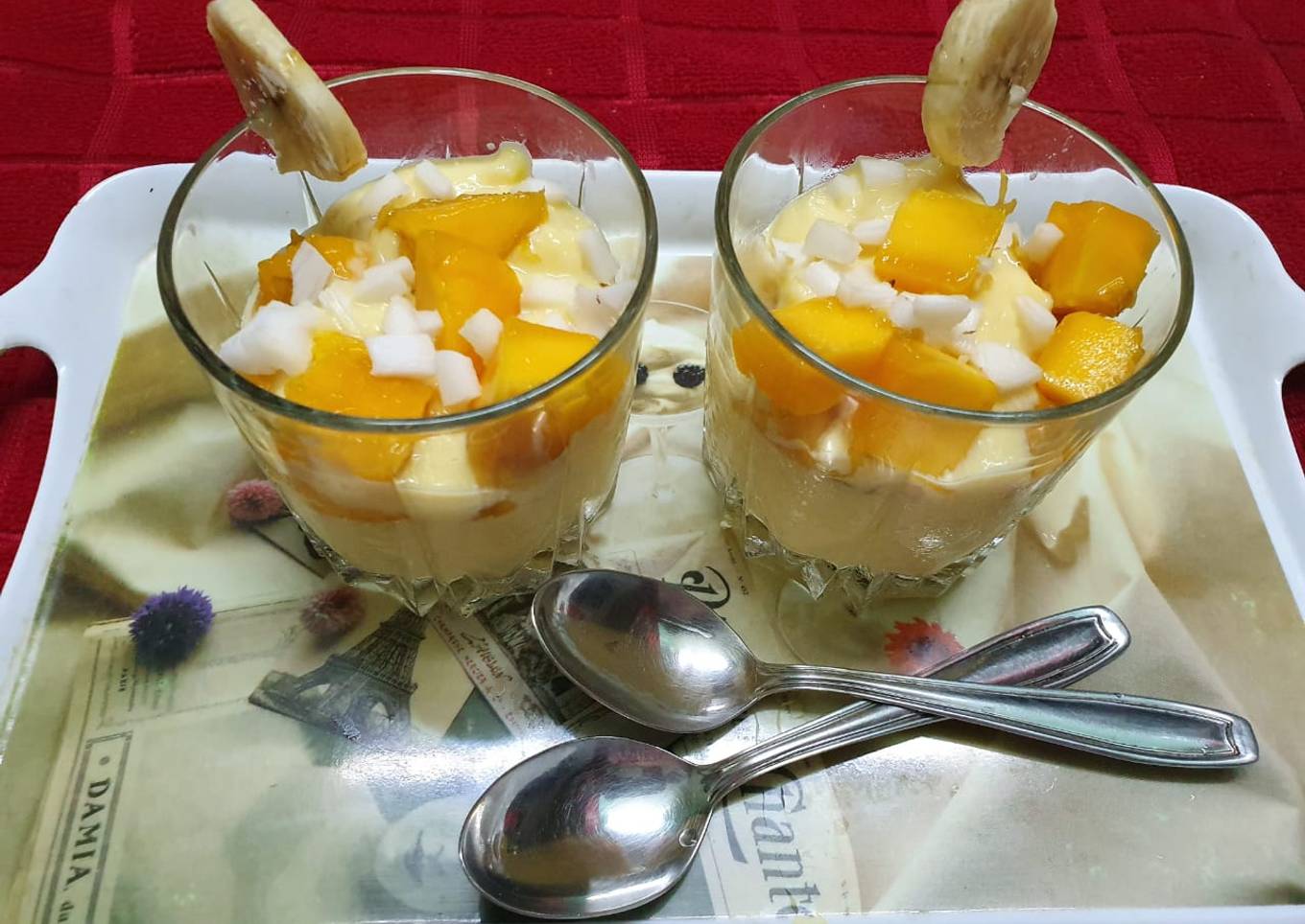 Mango Banana Custard