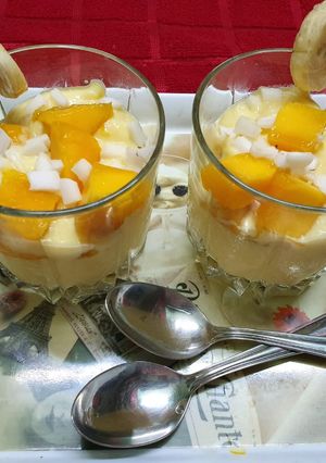 A picture of Mango Banana Custard.