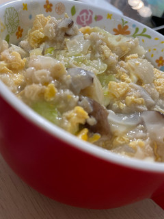高麗菜香菇燕麥粥 的食譜成品照片