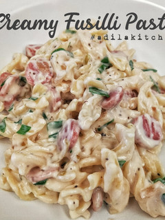 Foto resep Creamy Fusilli Pasta