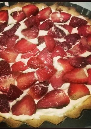 Una foto de Tarta dulce de frutilla