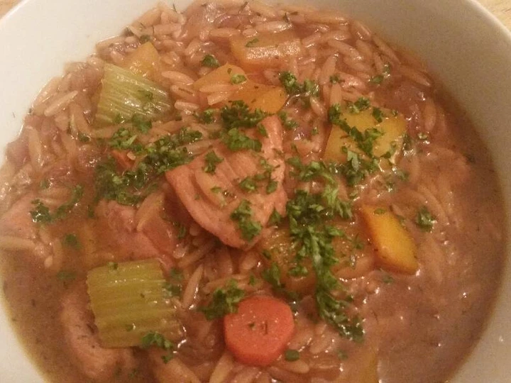 Easy Steps to Prepare Chicken &amp;amp; Orzo Soup the So Delicious Perfect