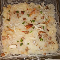A picture of Coconut halwa.