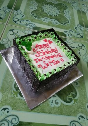 Foto resep Brownis kukus no mixer(cake ultah)