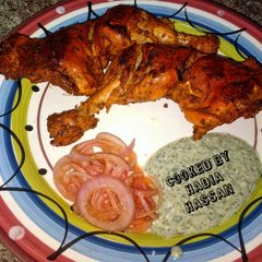 A picture of Chicken roast 😋 (Tawa chicken).