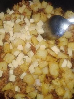 صورة لوصفة بطاطا مع دجاج وفرماج اممم تهبل