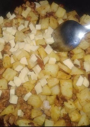 صورة لوصفة بطاطا مع دجاج وفرماج اممم تهبل