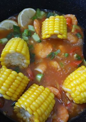 Foto resep Udang Jagung Asam Manis Pedas