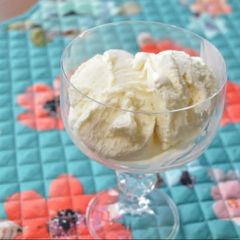 A picture of Homemade Vanilla Ice Cream.