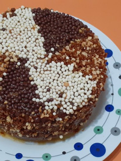 Una foto de Torta de coco para cumpleaños