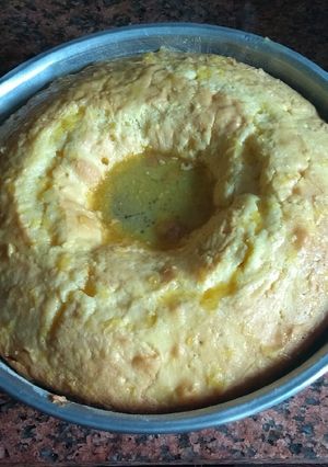 Una foto de Torta económica de naranja