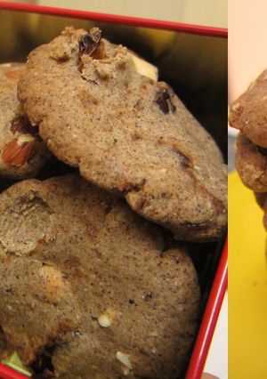 A picture of Ragi, Bajra and Wholewheat Shortbread Cookies with Pumpkin Pie Spice.