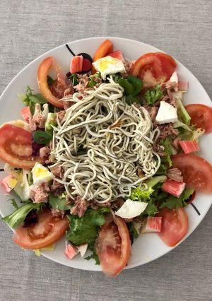Una foto de Ensalada templada de gulas
