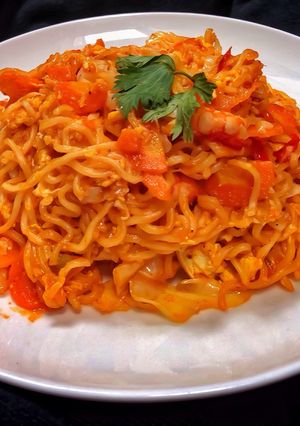 Foto resep Indomie Kari Ayam Goreng, Dijamin Ketagihan Masak dan Makannya😍