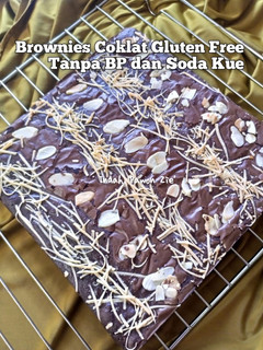 Foto resep Brownies Coklat Gluten Free Tanpa BP dan Soda Kue