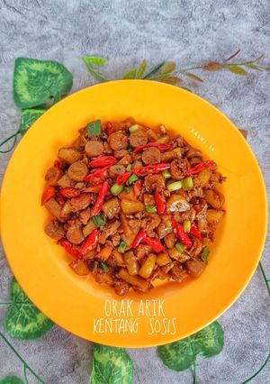 Foto resep Orak Arik Kentang Sosis