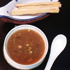 A picture of Ragi Almond Vegetable Soup.