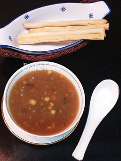 A picture of Ragi Almond Vegetable Soup.
